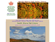 Tablet Screenshot of northshorefallcolors.com